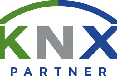 Official KNX Partner logo for certified smart home and building automation professionals.
