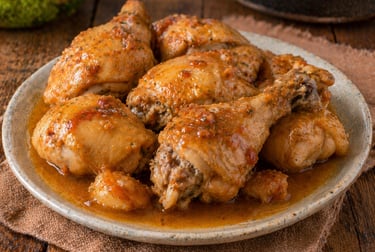 coxa e sobrecoxa na panela de pressão simples e barata