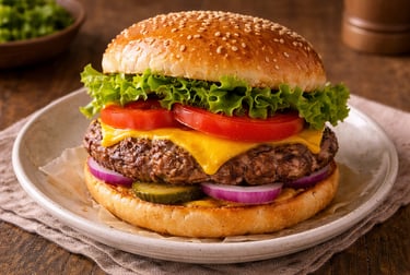 lanche artesanal simples e barato hambúrguer caseiro com queijo