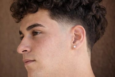 Low Taper Curly Haircut 1