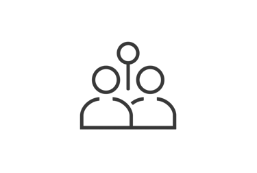 Icône symbolisant un collectif apaîsé