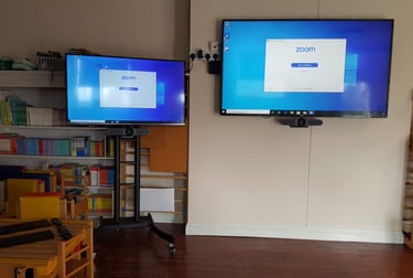 Multi screen video conferencing and training solution