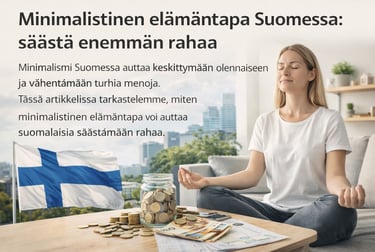 Minimalismi Suomessa auttaa säästämään rahaa ja vähentämään turhaa kulutusta. Lue, miten minimalisti