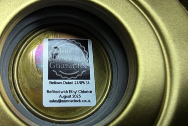 Atmos Clock Bellows Refilled