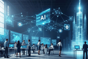 Human-AI synergy for scalable solutions, data security, and future vision.