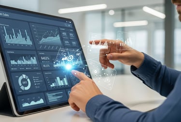 Team analyzing AI-powered e-commerce data.