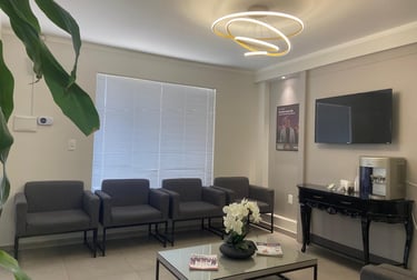 Sala de espera da Innovare Centro Auditivo