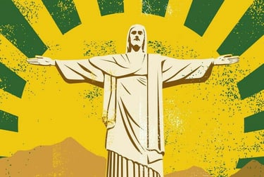 ilustração do cristo redentor