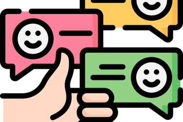 a hand holding a credit card with smiley faces