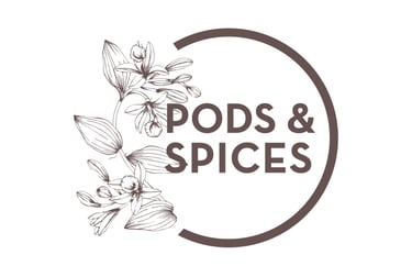 Pods and Spices Logo