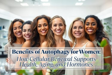 a group of women with the words benefits of a woman's health and well