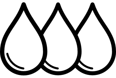 Icône 3 gouttes d'encre