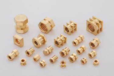 Brass Square Hex Inserts