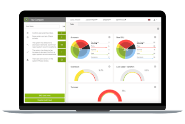 fluentSTOCK dashboard