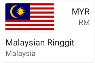 Malaysian Ringgit currency note - MYR - Malaysia money image