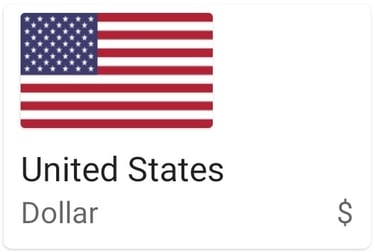 US Dollar currency note - USD - American money image