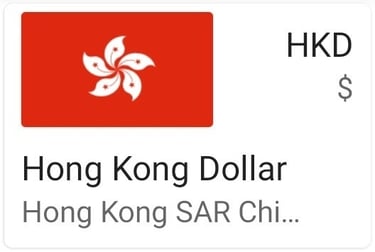 Hong Kong Dollar currency note - HKD - Hong Kong money image