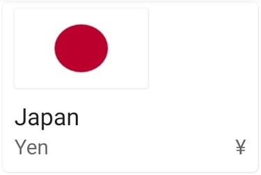 Japanese Yen currency note - JPY - Japan money