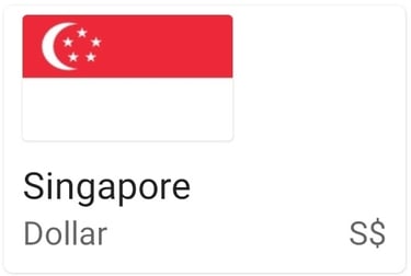 Singapore Dollar currency note - SGD - Singapore money image