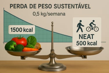Criando déficit calórico seguro para perder 0.5kg/semana