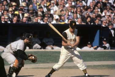 Mazeroski during game 7 of the 1960 World Series.