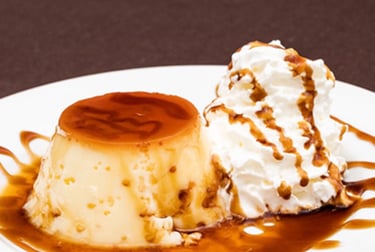 flan con nata