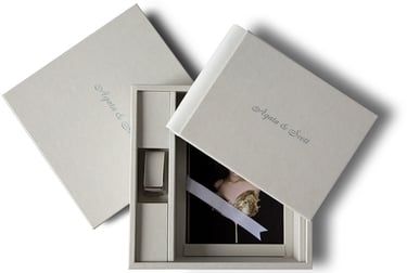 Coffret Box Album + cle USB avec tirages photo