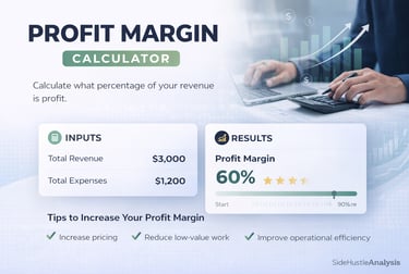 side hustle profit margin calculator 
