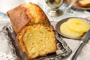Bolo cake de abacaxi