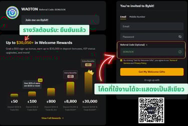 Bybit รหัสแนะนำ BONUSOK รับโบนัสสูงสุด $30,050 และสิทธิ VIP
