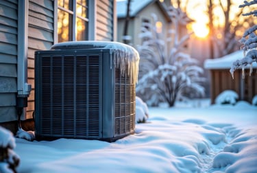 Heatpump External Snow Photo