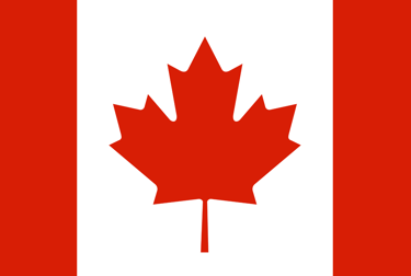 the canadian flag with a red maple leaf