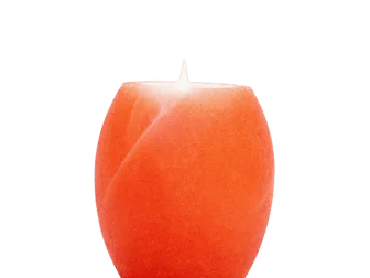Pink salt candle holder oval shape export quality