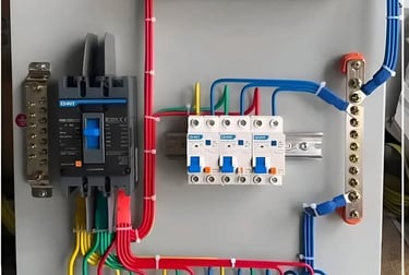 Juruelektrik Suasana aircond pasang panel breaker elektrik Cheras, Selangor.