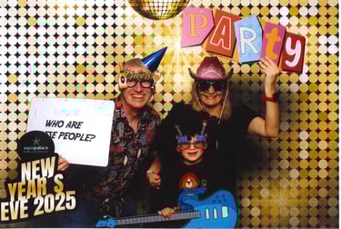 Family Celebrating New Year at the Aquapalace, Prague