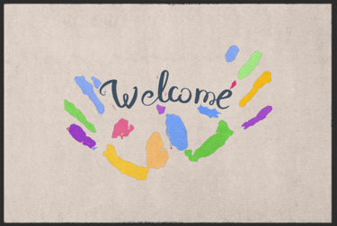 a welcome mat rug with a welcome mat and a welcome mat