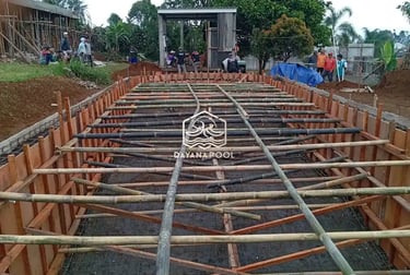 pembesian kolam renang standar SNI oleh dayanapool