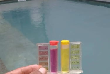 keseimbangan PH & Clorine menggunakan teskit