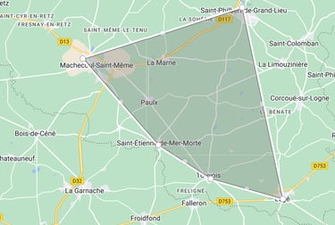 carte du département 44