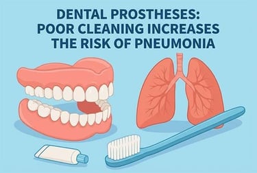 Dental prostheses poor cleaning increases the risk of pneumonia hygiene-precision.com