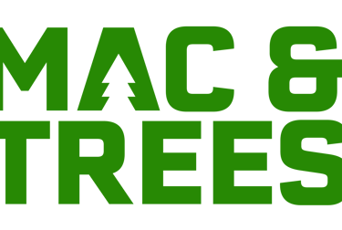 Green logo that says Mac & Trees
