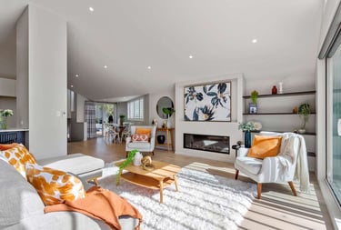 Ngake St Orakei house renovation - open plan living - Revive Builders Auckland