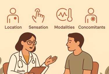 Location sensation modalities concomitants