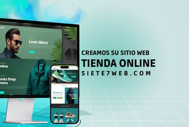 Creamos su sitio web tienda online | siete7web.com