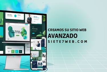 Creamos su sitio web avanzado | siete7web.com