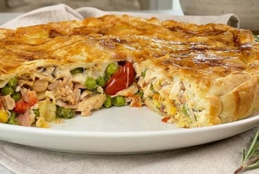 Mediterranean recipe for Chicken pie
