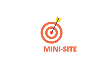 Logotipo da Ajot Site com a letra “o” representada por um alvo com flecha centralizada, simbolizando