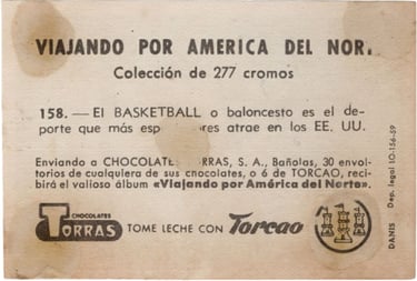 Sports Cards from the Viajanco Por America Del Norte 1959 album set