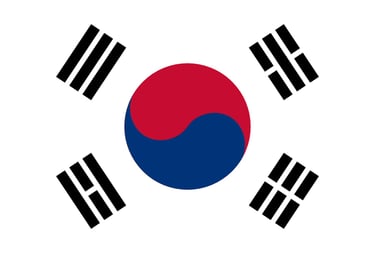 a flag of the south korean flag