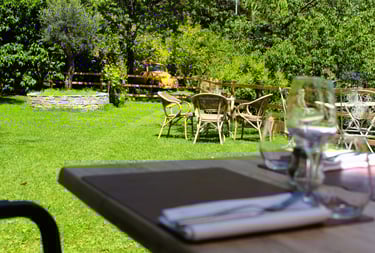 restaurant avec jardin, espace vert, cadre bucolique, top restaurant 